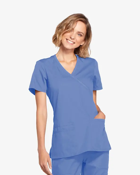 Cherokee Originals Mock Wrap Top WWE650 Hellblau