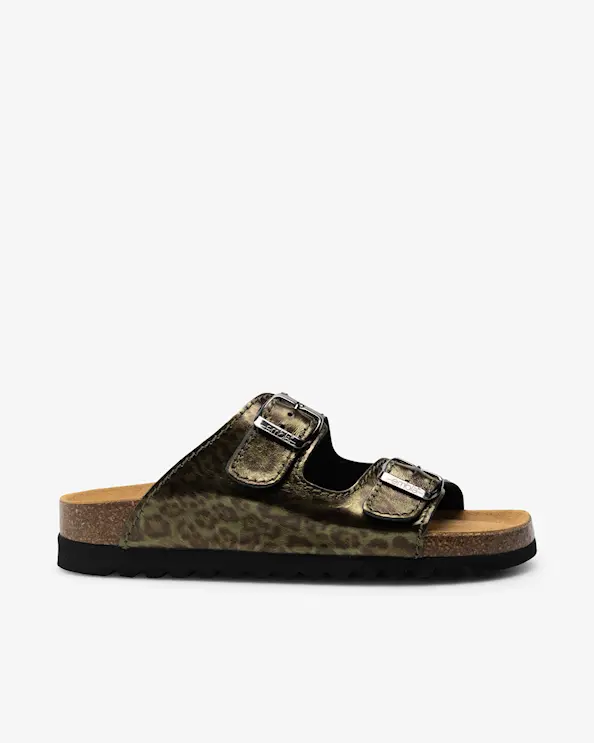 Embla 2736 Airbed Sandal Leopard Khaki