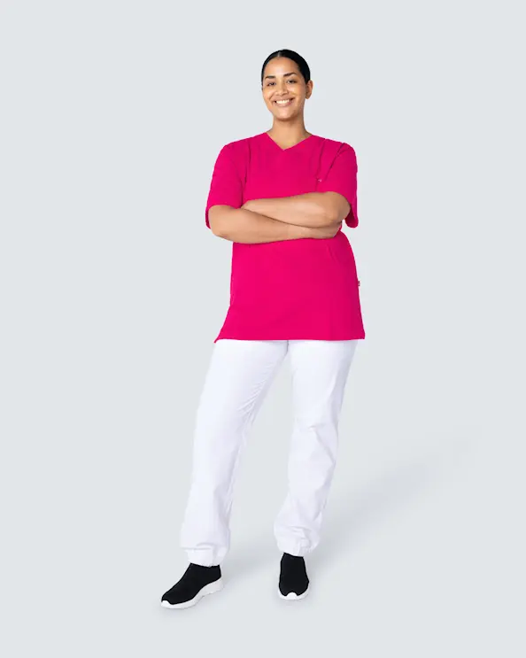 South West Cotton Crinkle Calle Fuchsia Busseronne Unisex