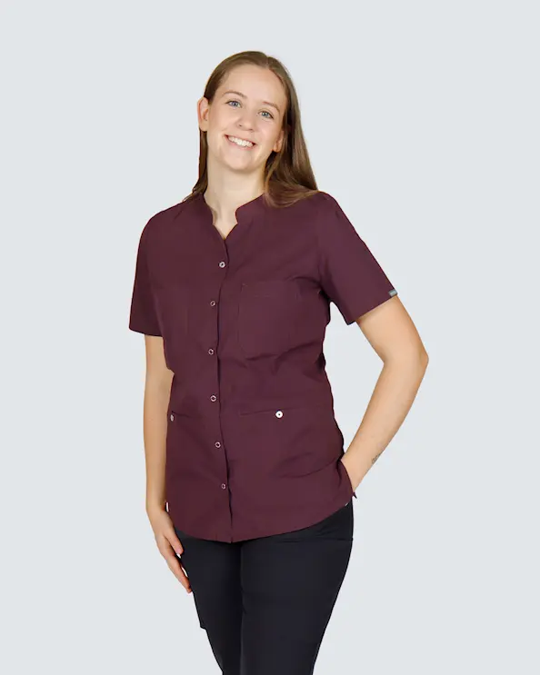 Nybo Nature Vinrød Tunika med knapper Dame