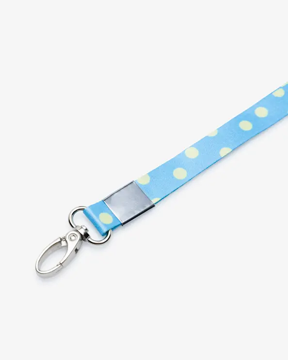 Nøglebånd Prikket Blå