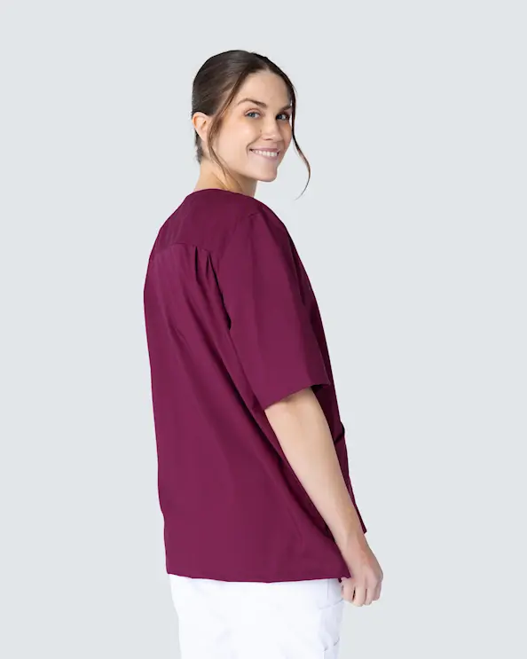 Almedahls Viininpunainen V-paitapusero Unisex