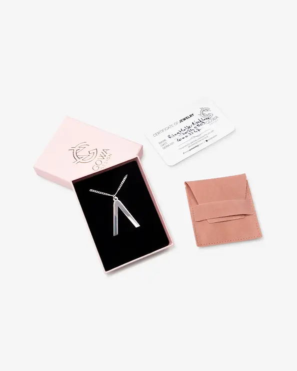Halsband Ringhållare Lambda Silver