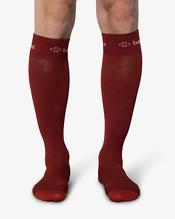 Beez Stödstrumpa Adam Vinröd