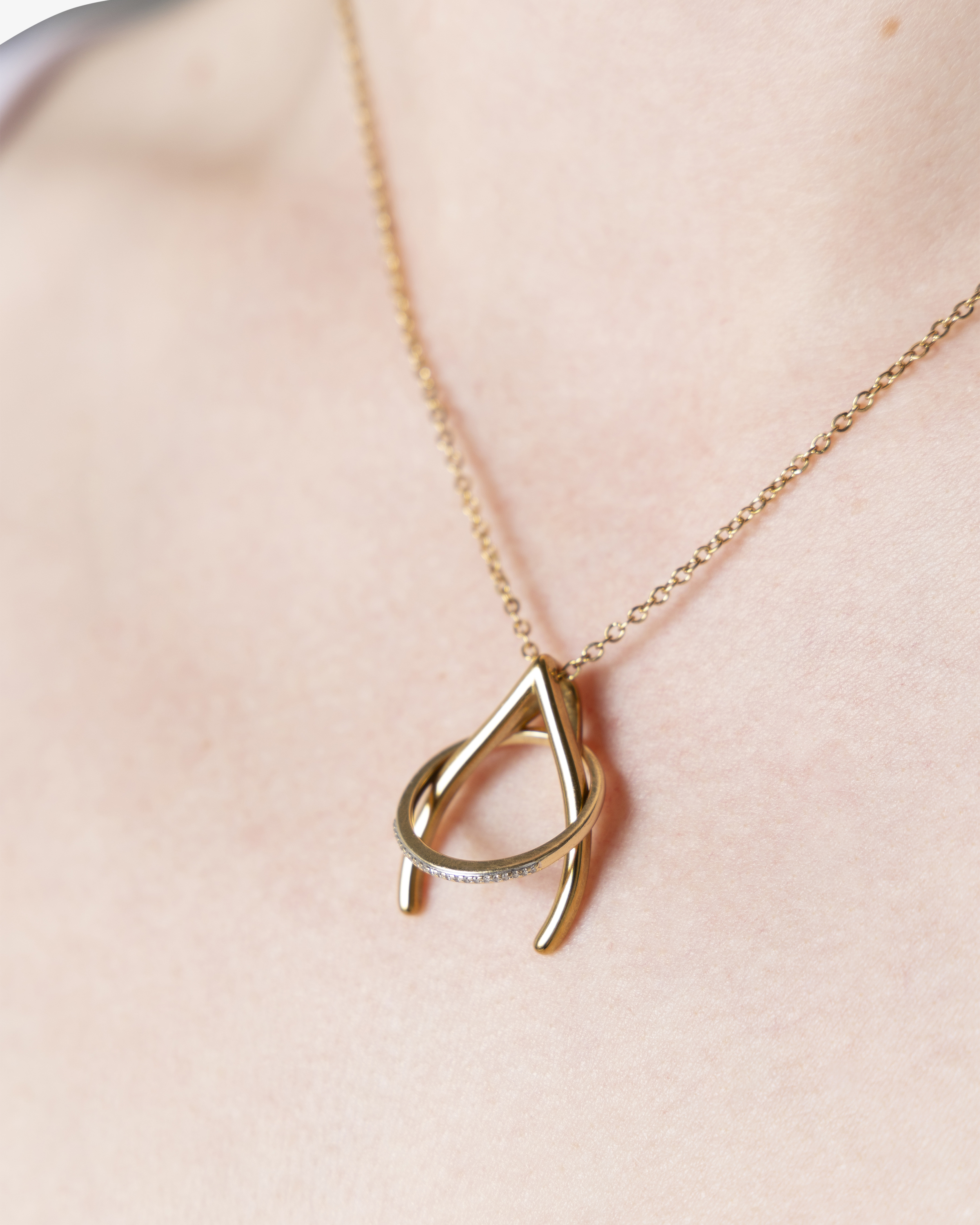 Halsband Ringhållare Guld
