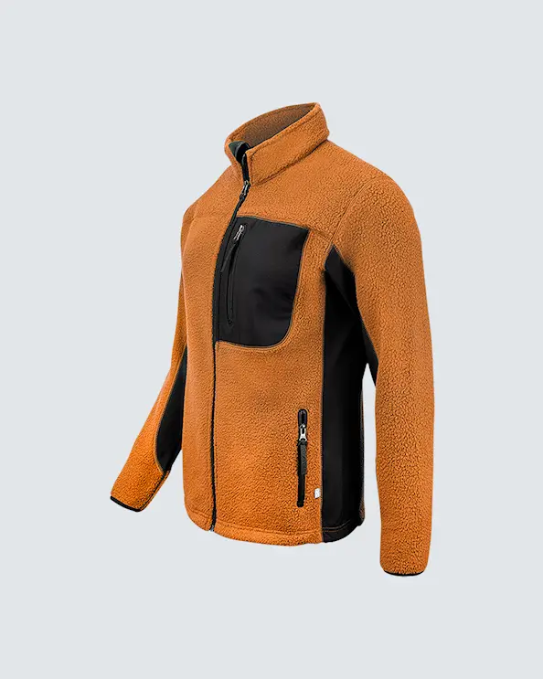 Texstar Pile Fleece Jacka Dam Orange