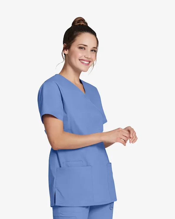 Dickies Signature Mock Wrap Top DKE632 Lyseblå