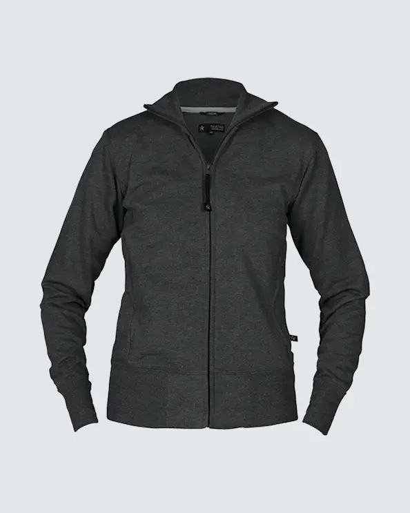 Texstar Sweatshirt med lynlås til kvinder  Graphite