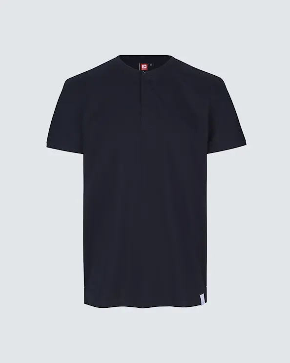 PRO Wear CARE Polohemd ohne Kragen Herren Marineblau