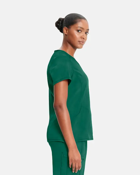 Infinity Mock Wrap Top CKE2625A Mørkegrøn