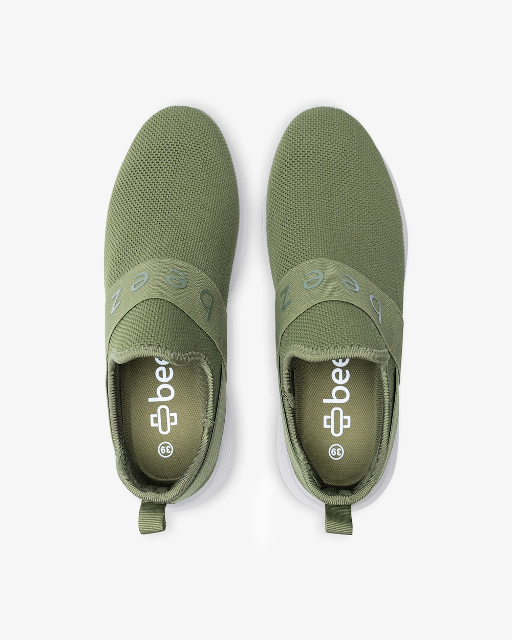 Beez Bliss Slip-on Olive Green Sneakers