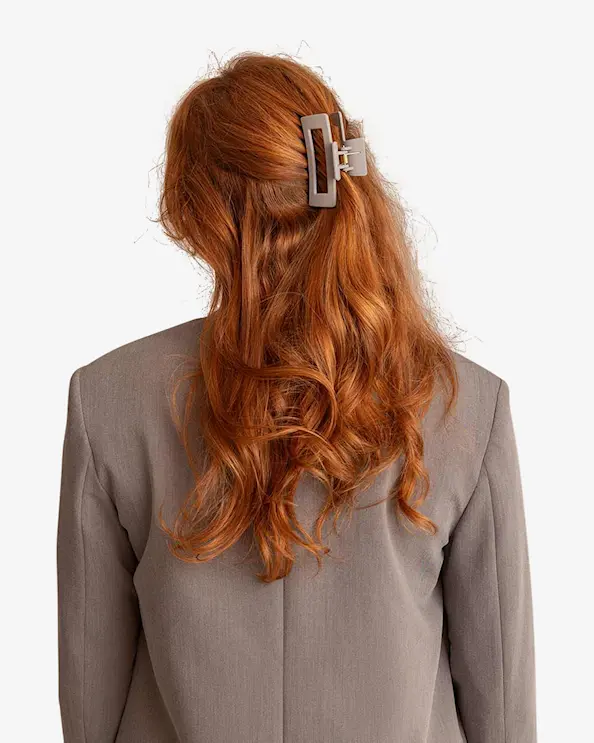 Léonie Hårspange Medium Grå