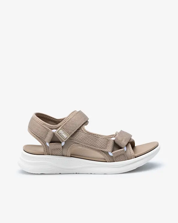Beez Zen Velcro Sandal  Beige