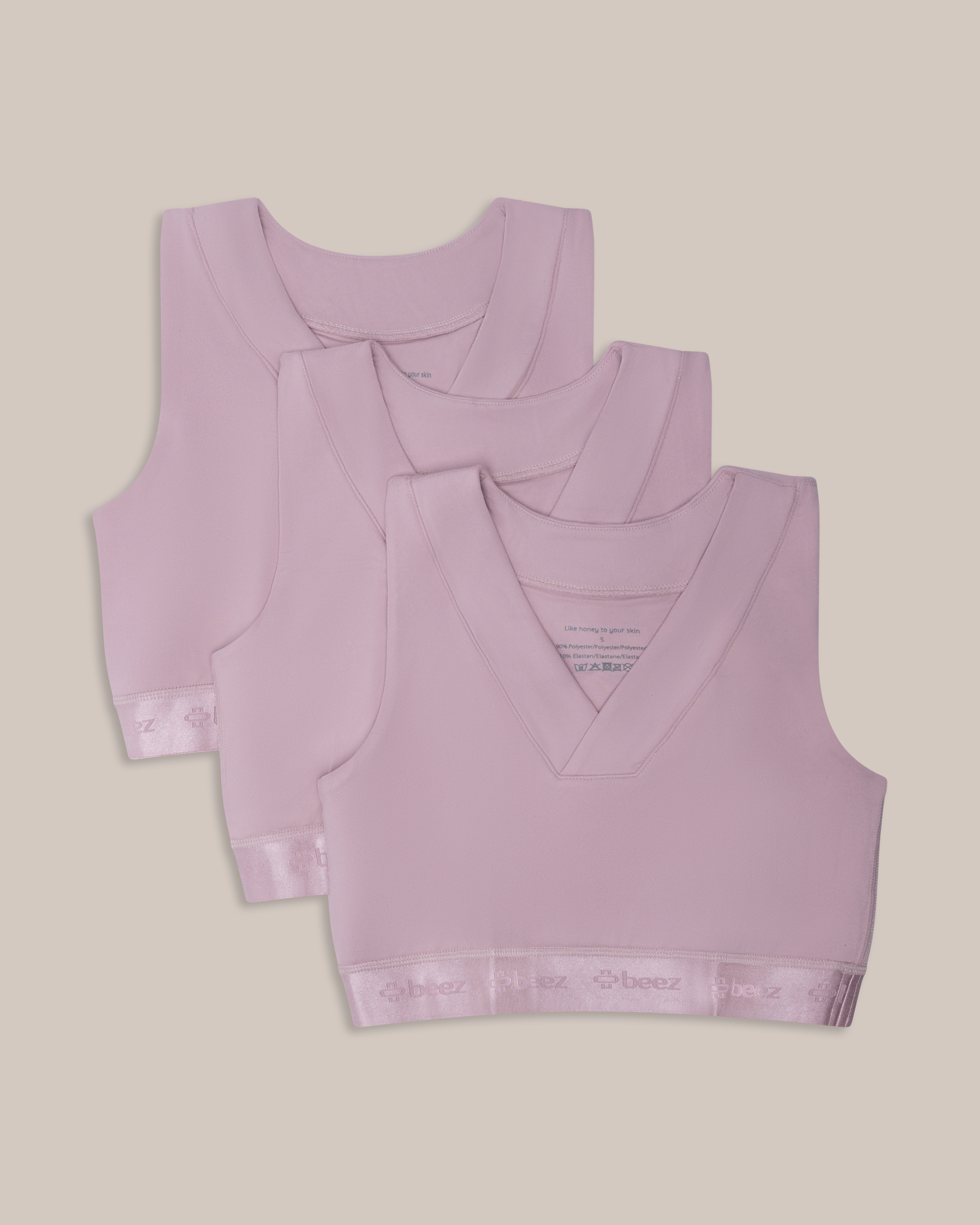 Beez Sport Topp Rosa 3-pakning