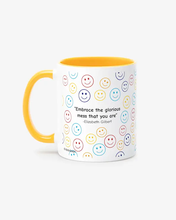 Mugg Confetti smiles Orange