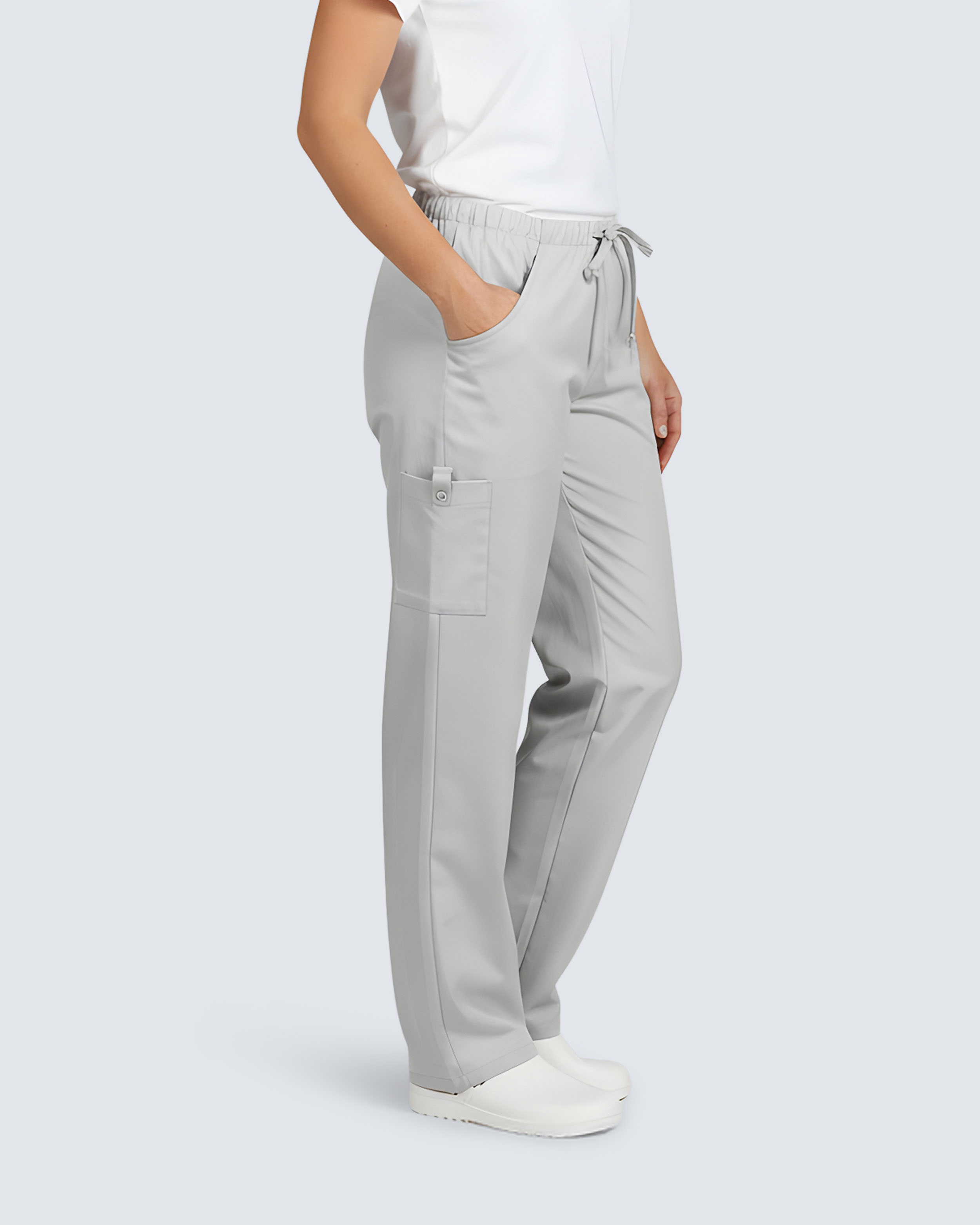 Nybo Charisma Premium Lysegrå Bukser Tencel Unisex