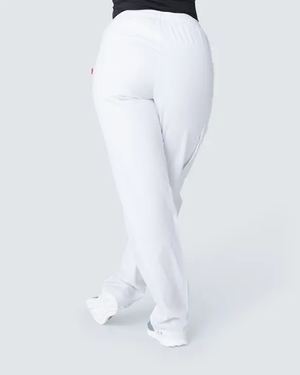 South West Cotton Crinkle Cody Hvide Bukser Unisex