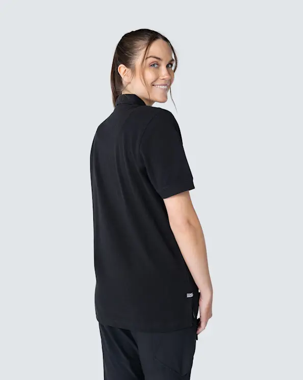 South West Morris Musta Piké Unisex Valkoiset Painikkeet