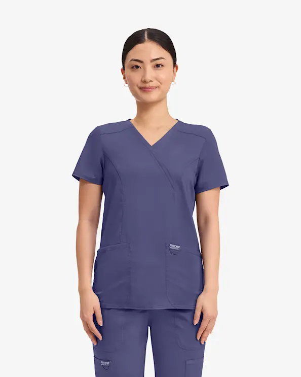 Cherokee Revolution Mock Wrap Top WWE610 Blomme