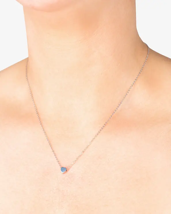 Halsband Hjärta Silver