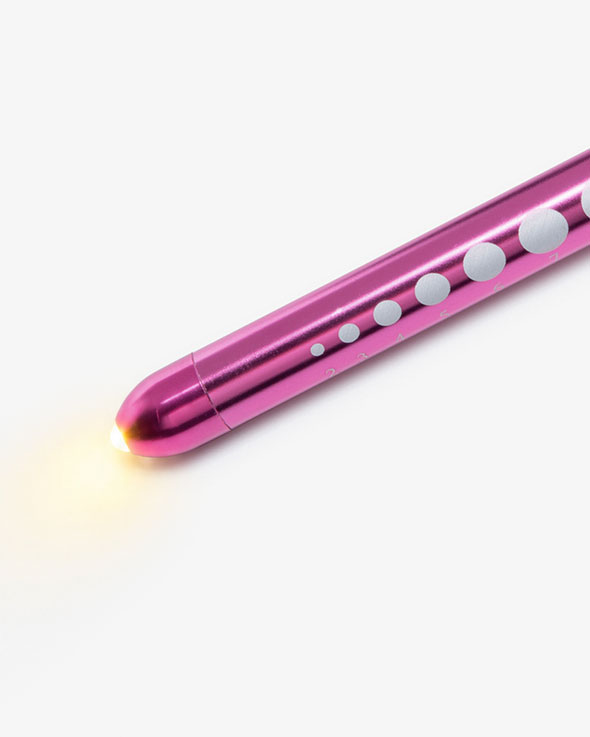Stiftlampe Gelbem Licht Dunkelrosa