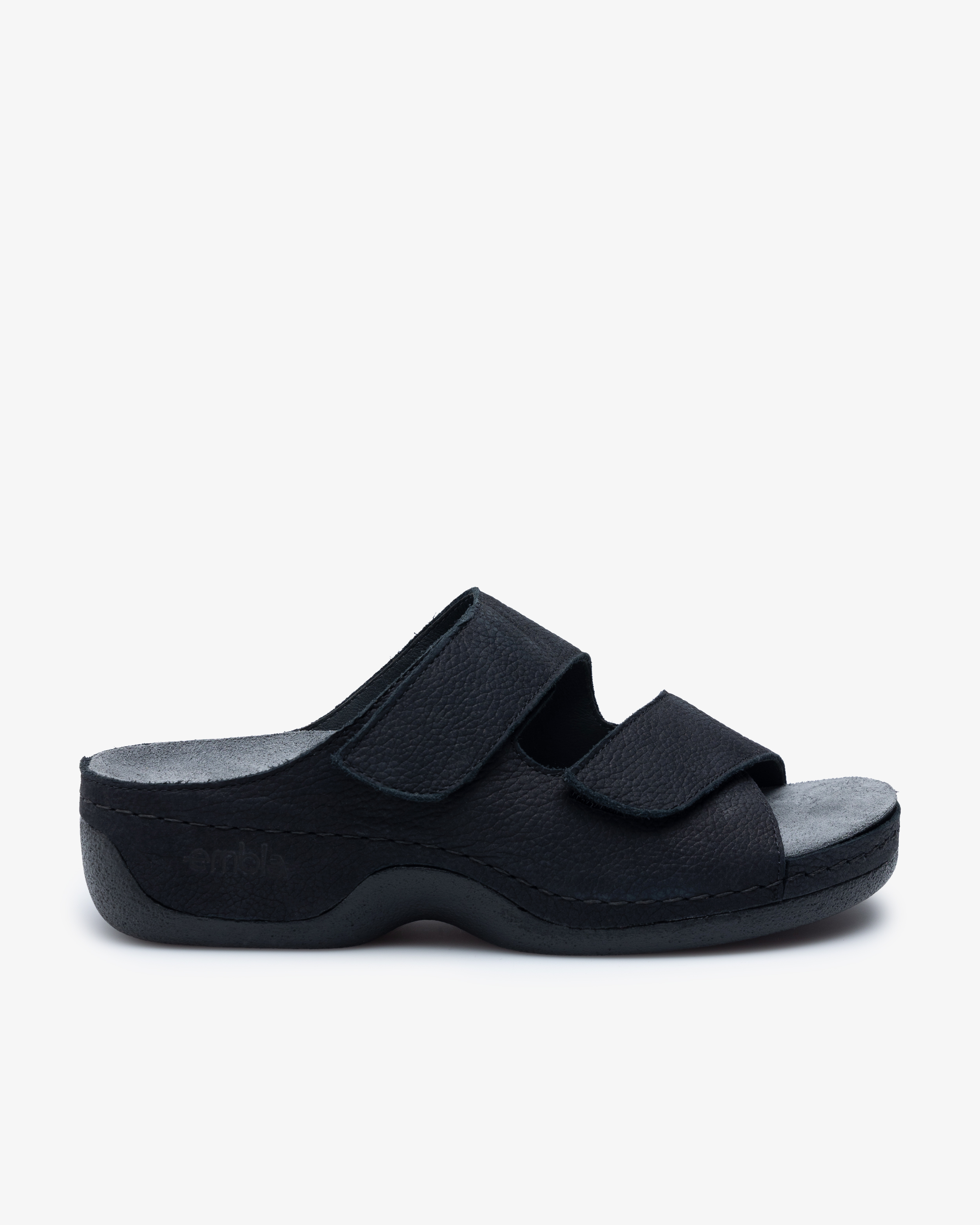 2050 – Embla Damesandal Ergoflex Svart matt