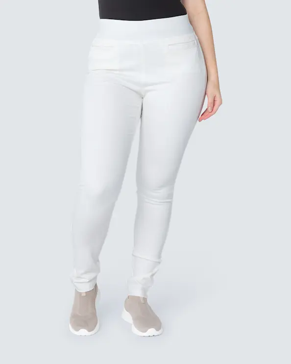WAW Ladies Stretch Jeans Natural White