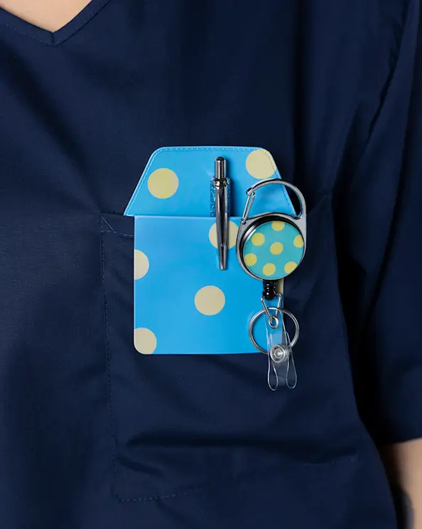 Pennelomme Prikkete Blå