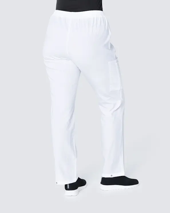 Hejco Crinkle Drew Hvide Bukser Unisex