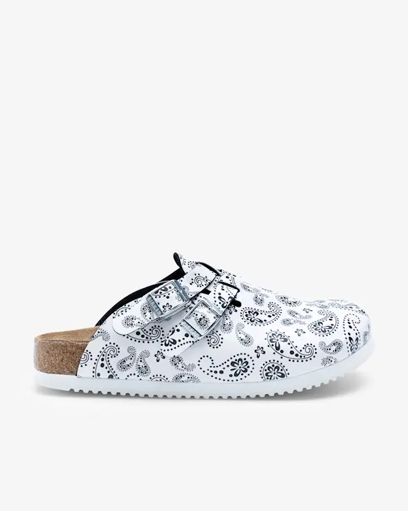 Birkenstock Professional Kay Narrow Paisley Black/White