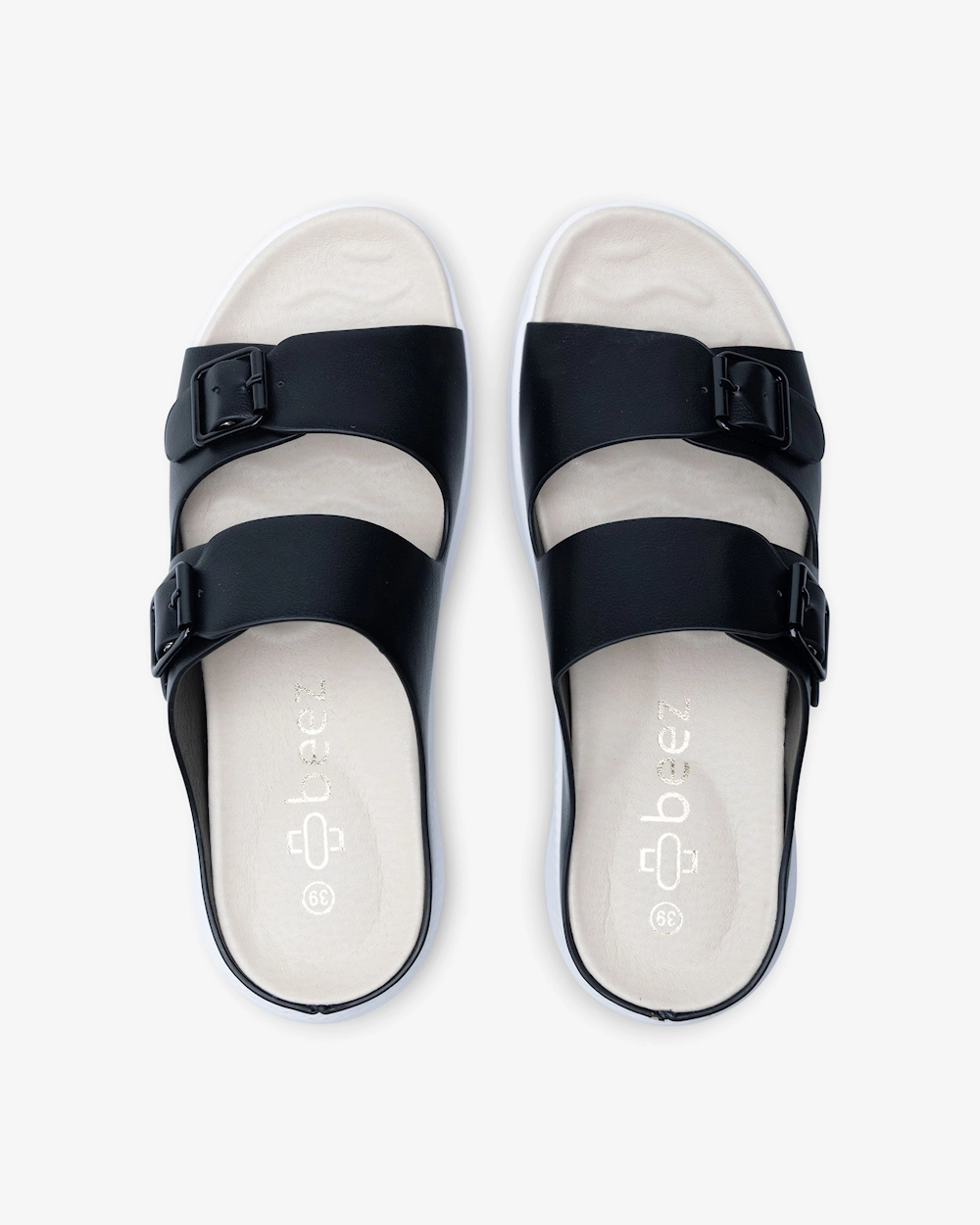 Beez Adore Black Slip in Sandal