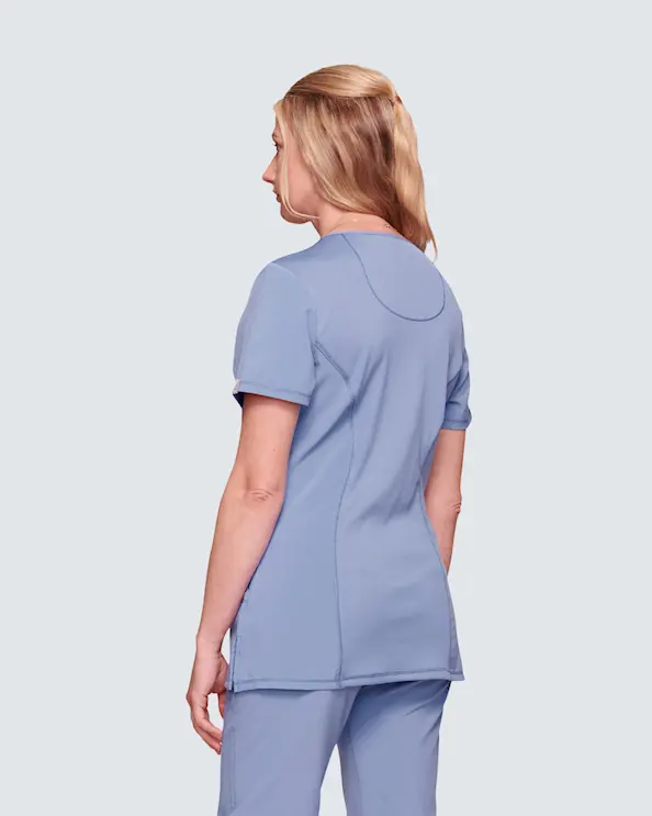 Infinity Mock Wrap Top CKE2625A Vaaleansininen