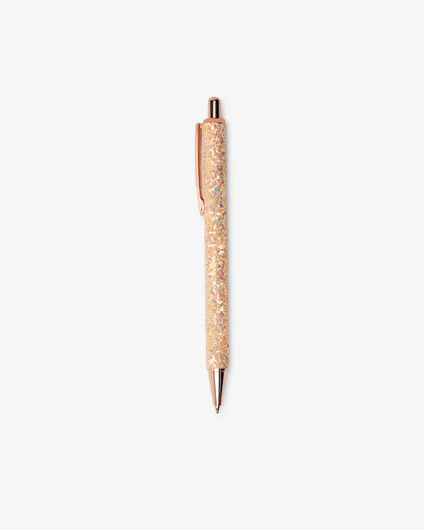 Bläckpenna glitter  Orange