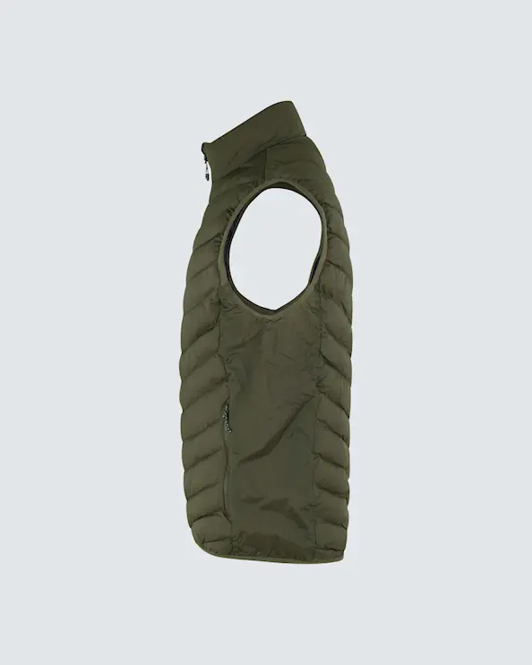 ID Identity Vadderad Herrväst Olivgrön