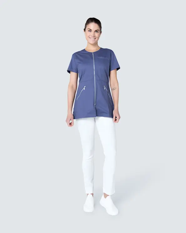 WAW Leah Zip Top Blue