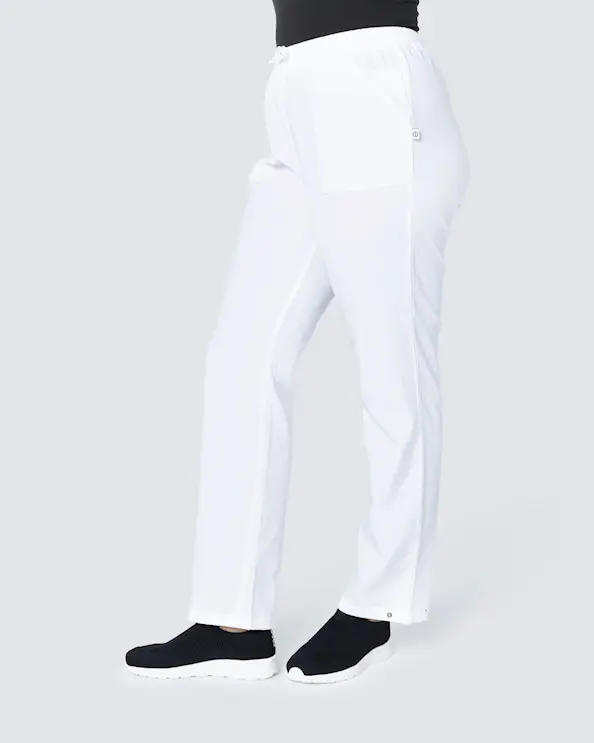 Hejco Crinkle Drew Hvide Bukser Unisex