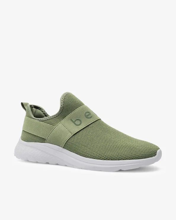 Beez Bliss Slip-on Olive Green Sneakers
