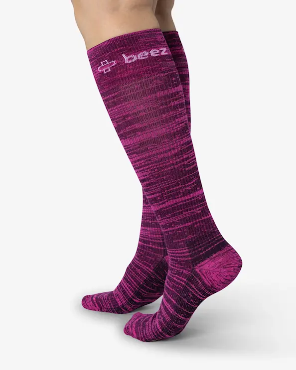 Beez Stödstrumpa Sheila Bambu Cerise