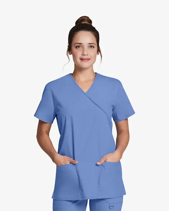 Dickies Signature Mock Wrap Top DKE632 Lyseblå