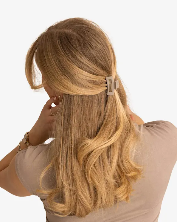 Léonie Hårklämma Mini 2-pack Taupe