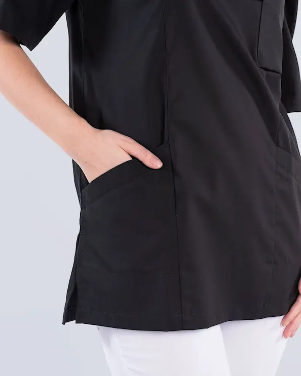 Segers Svart Tunika Tencel Unisex
