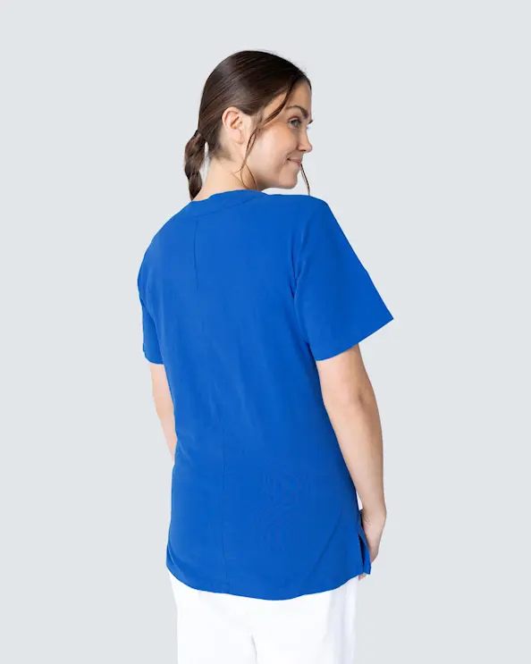 South West Cotton Crinkle Carin Sininen Pusero Naiset