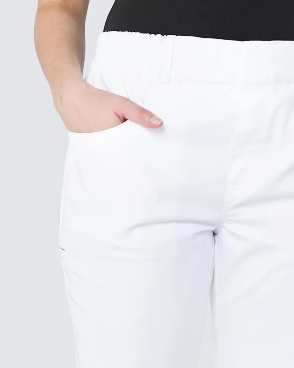 Kentaur Pull-on Hvit Arbeidsbukse Unisex