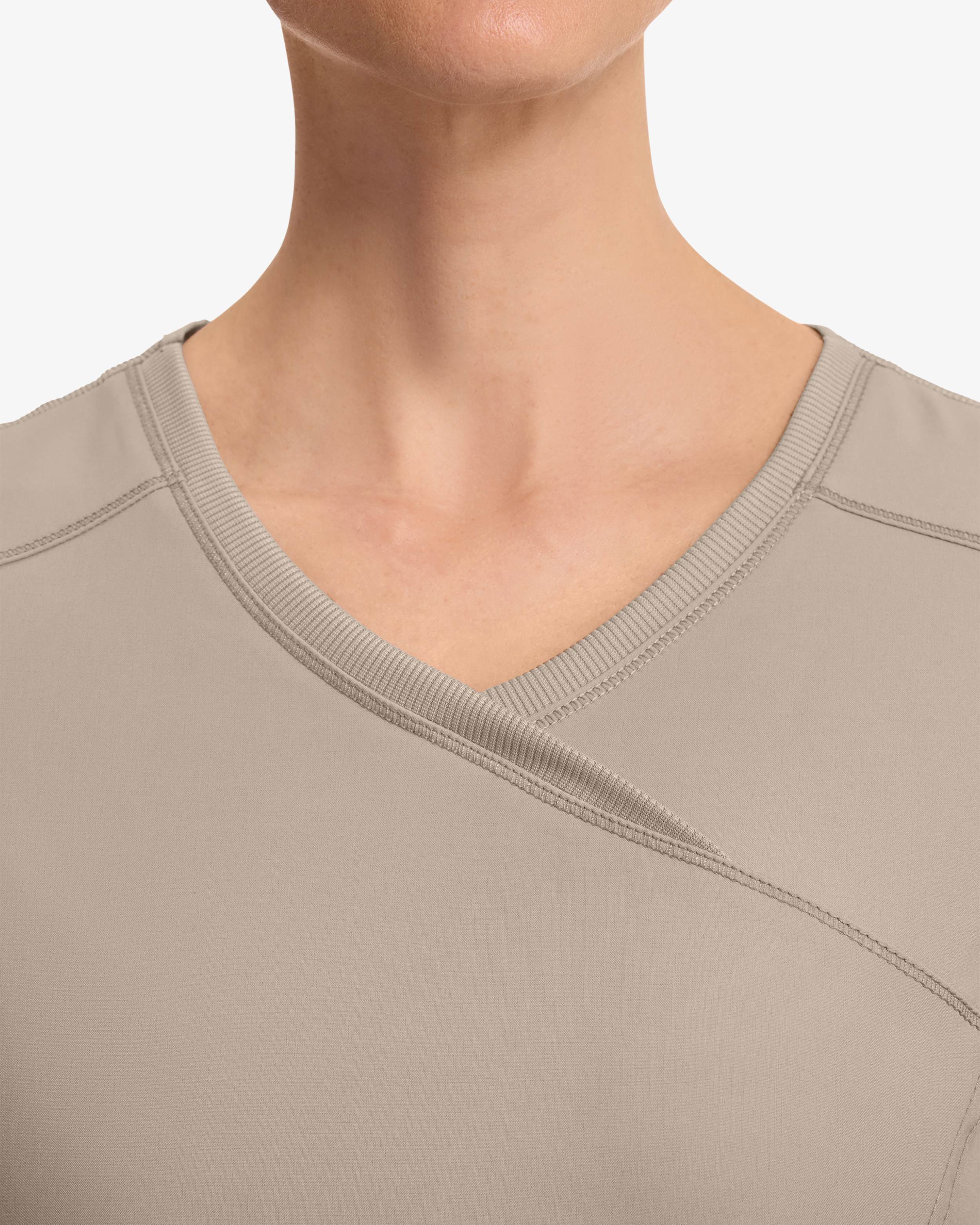 Infinity Mock Wrap Top CKE2625A Khaki