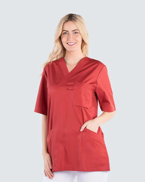 Segers Punainen Tunika Tencel Unisex