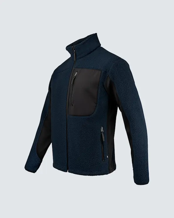 Texstar Pile Fleece-jakke for menn Marin