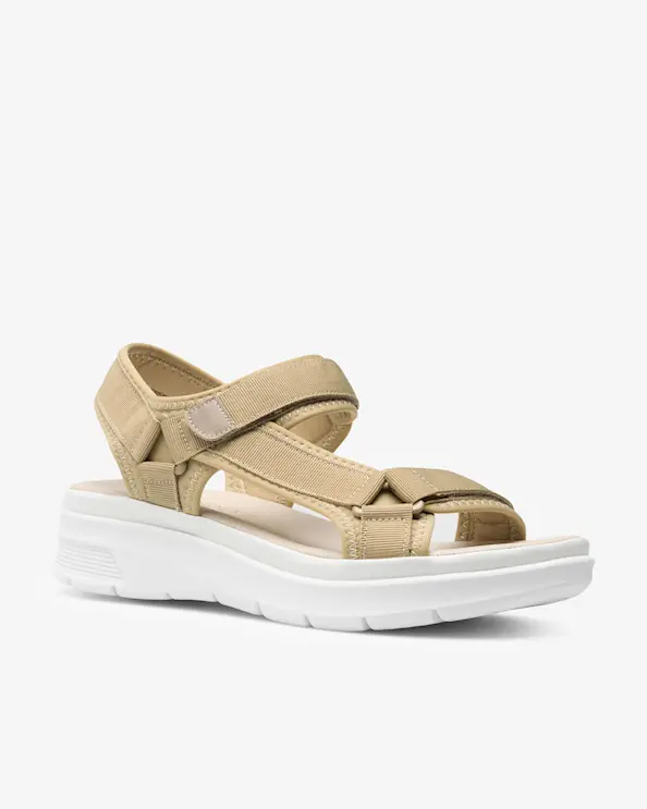 Beez Lush Beige Velcro Sandal