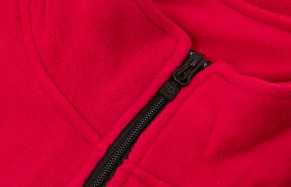 ID Identity Cardigan Microfleece til herrer Rød