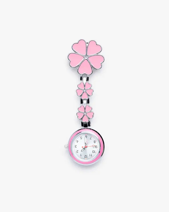 Sygeplejeur Classic Lyserød Blomster