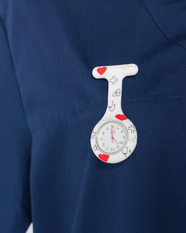Hoitajan kello Valkoinen Medic Kuvakkeet